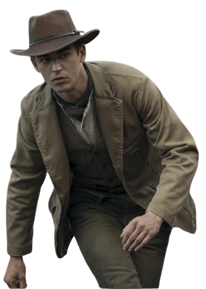 Young Sherlock Hero Fiennes Tiffin Brown Coat - Image 2